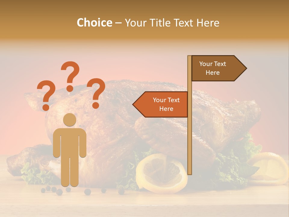 Drumstick Garnish Roast PowerPoint Template