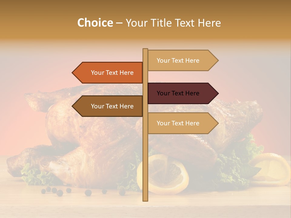 Drumstick Garnish Roast PowerPoint Template