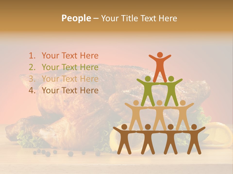 Drumstick Garnish Roast PowerPoint Template