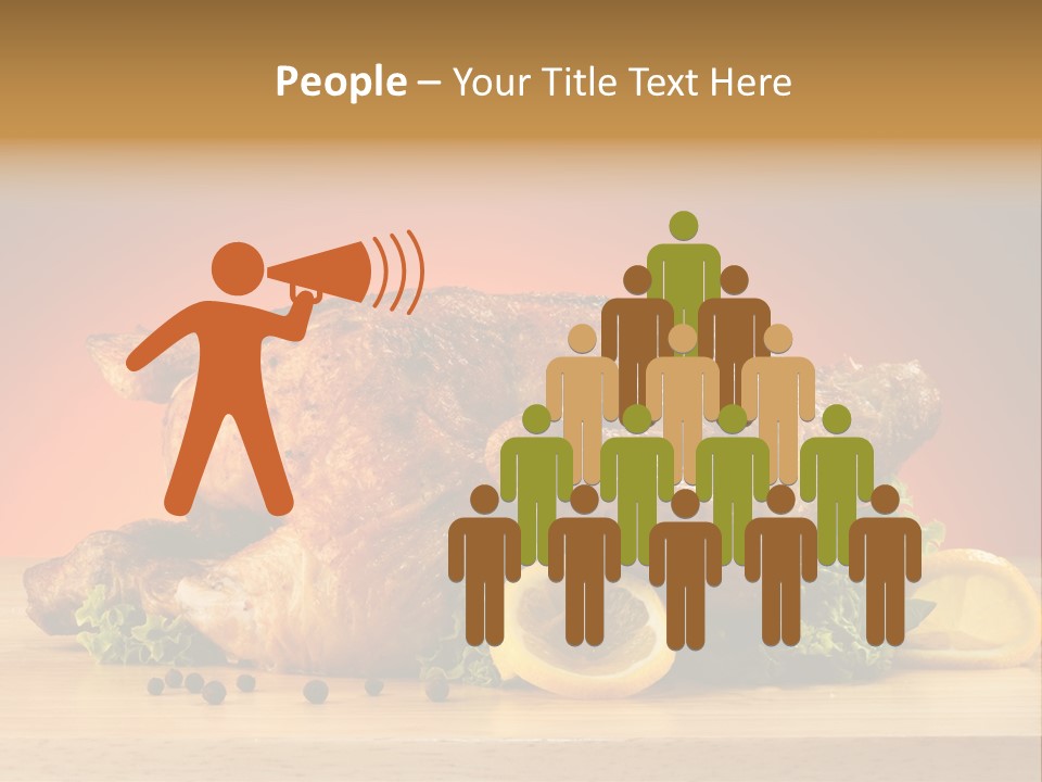 Drumstick Garnish Roast PowerPoint Template