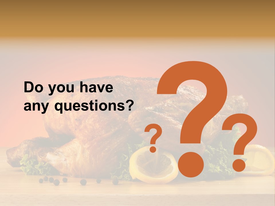 Drumstick Garnish Roast PowerPoint Template