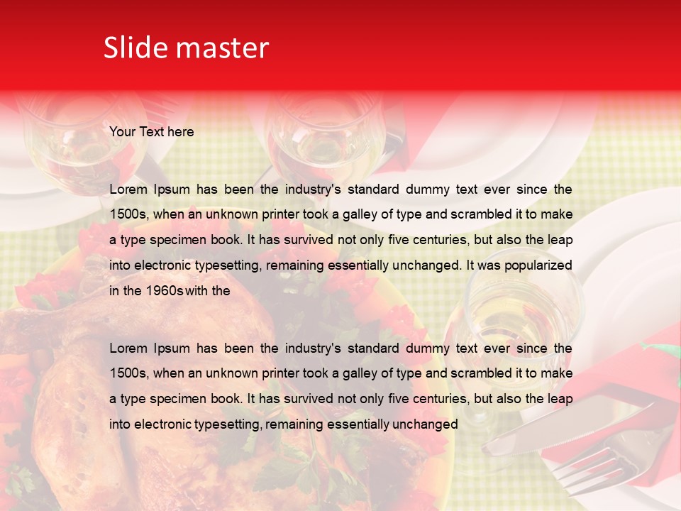 Tradition Poultry Meal PowerPoint Template