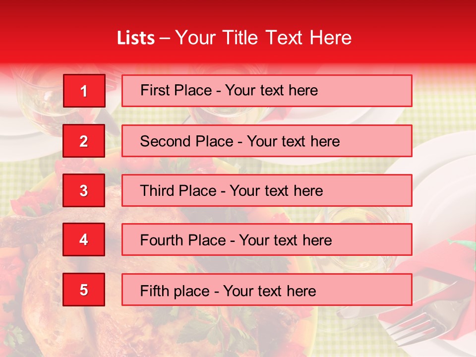 Tradition Poultry Meal PowerPoint Template