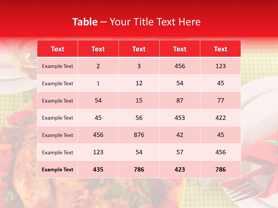 Tradition Poultry Meal PowerPoint Template