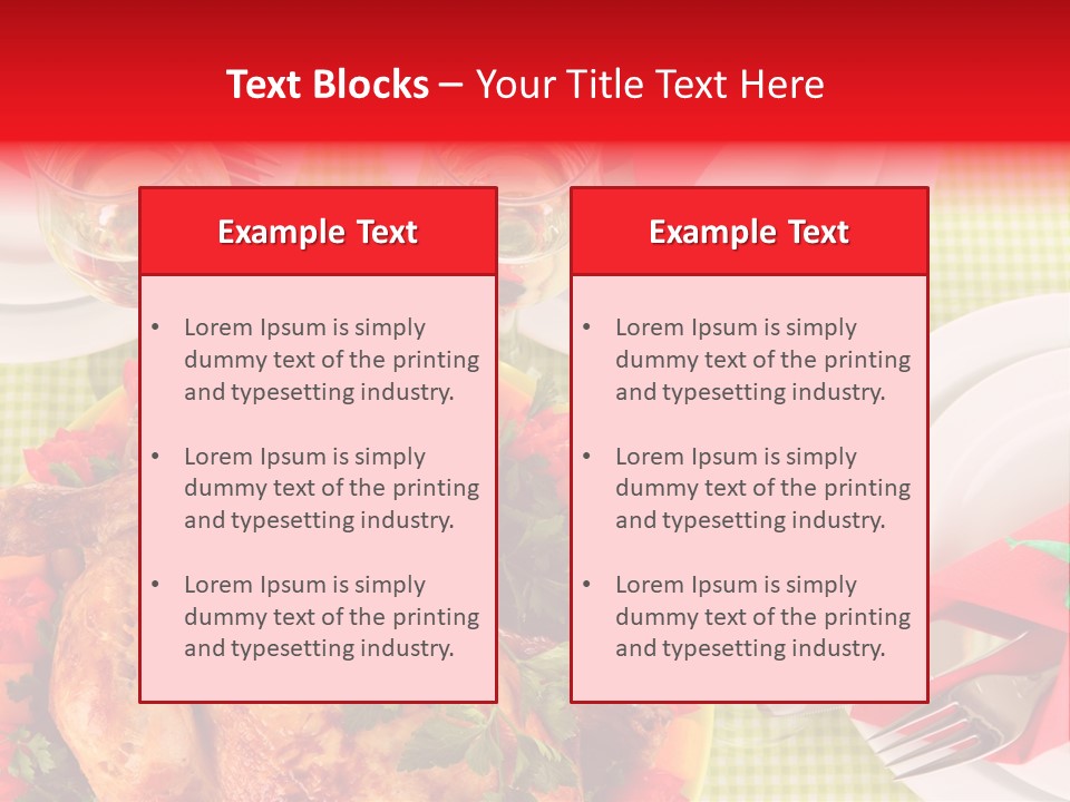 Tradition Poultry Meal PowerPoint Template