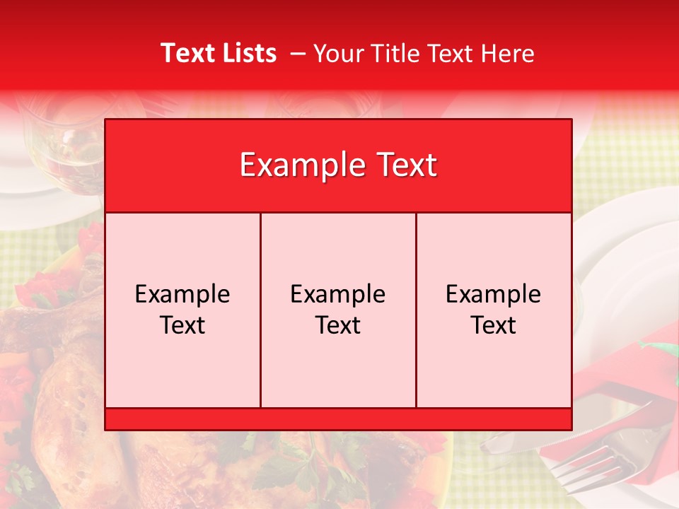 Tradition Poultry Meal PowerPoint Template