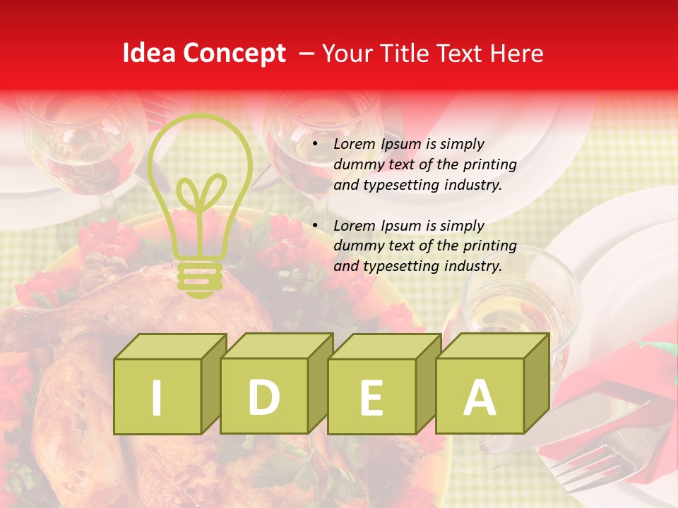 Tradition Poultry Meal PowerPoint Template