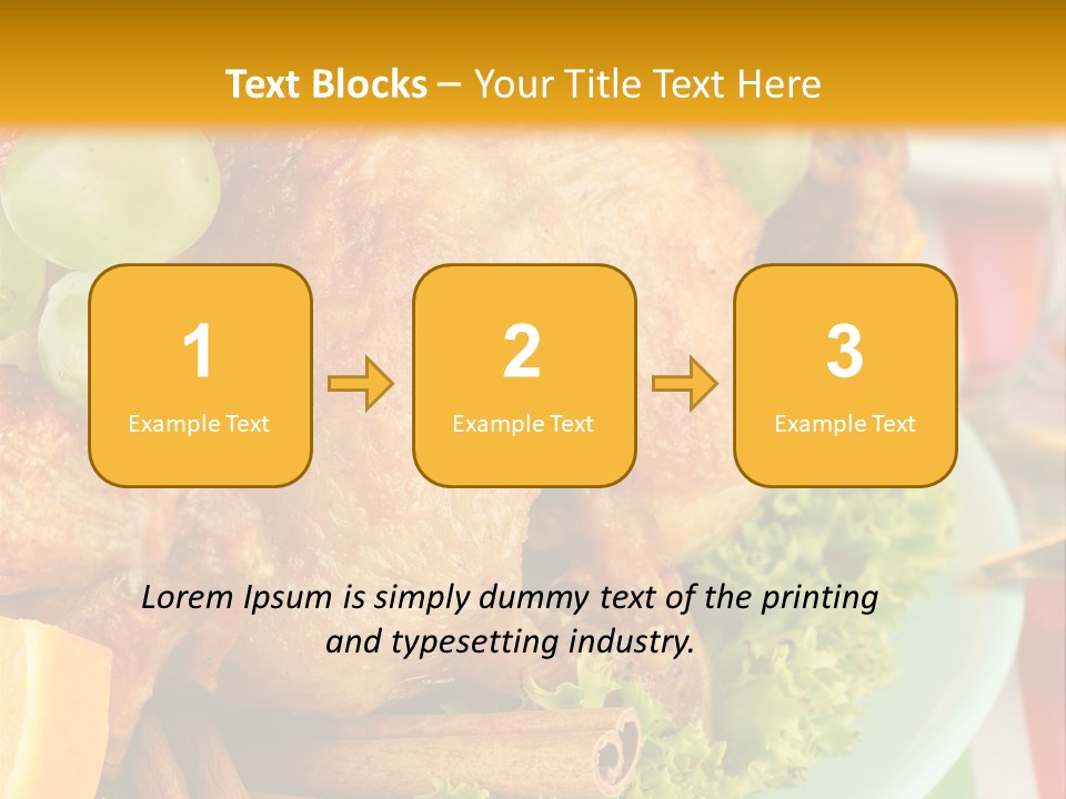 Banquet Thanksgiving Champagne PowerPoint Template