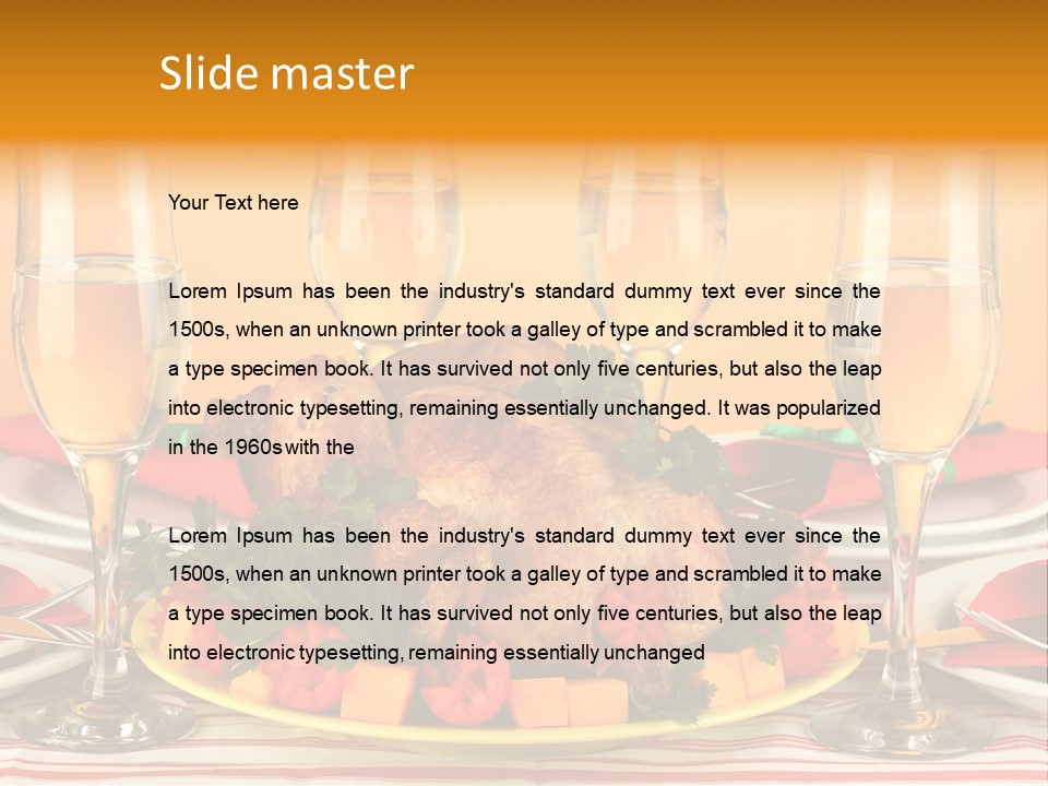 Barbecue Thanksgiving Roast PowerPoint Template