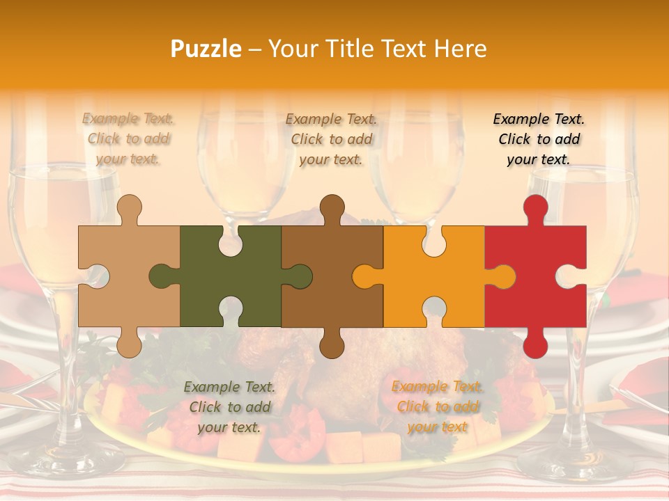 Barbecue Thanksgiving Roast PowerPoint Template