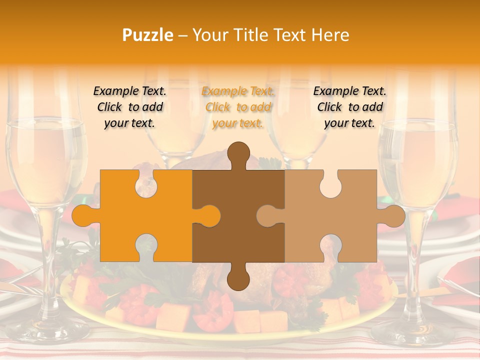 Barbecue Thanksgiving Roast PowerPoint Template