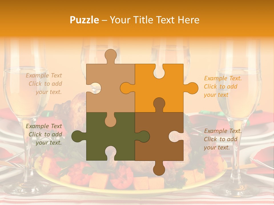 Barbecue Thanksgiving Roast PowerPoint Template