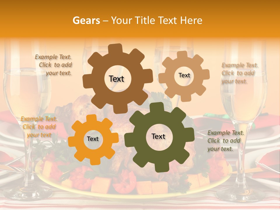 Barbecue Thanksgiving Roast PowerPoint Template