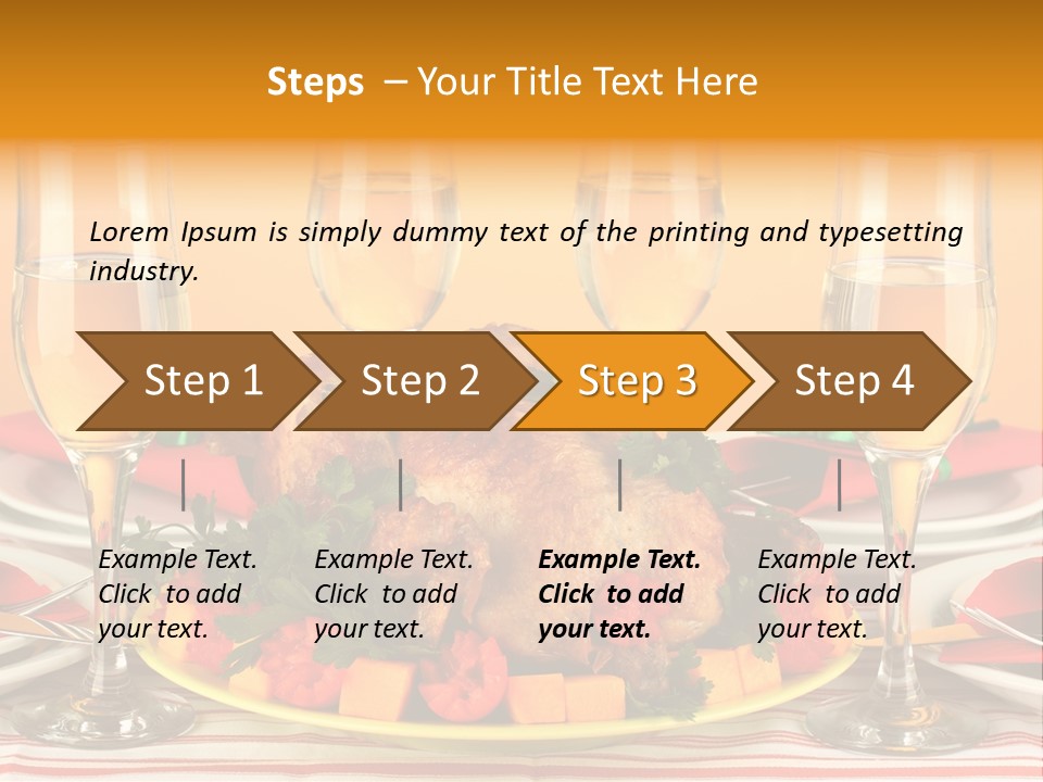 Barbecue Thanksgiving Roast PowerPoint Template