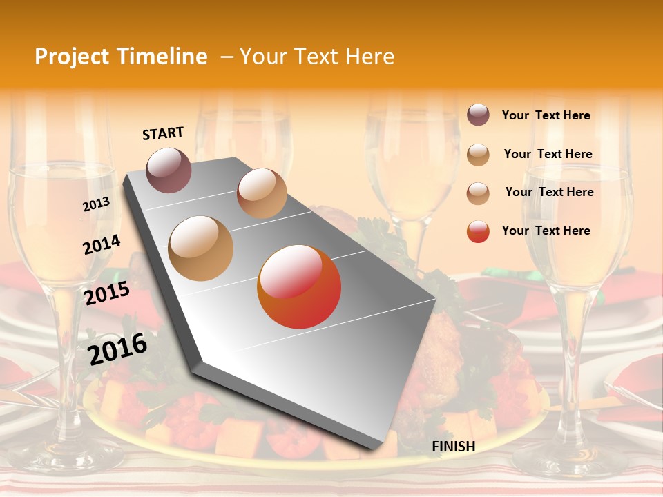 Barbecue Thanksgiving Roast PowerPoint Template