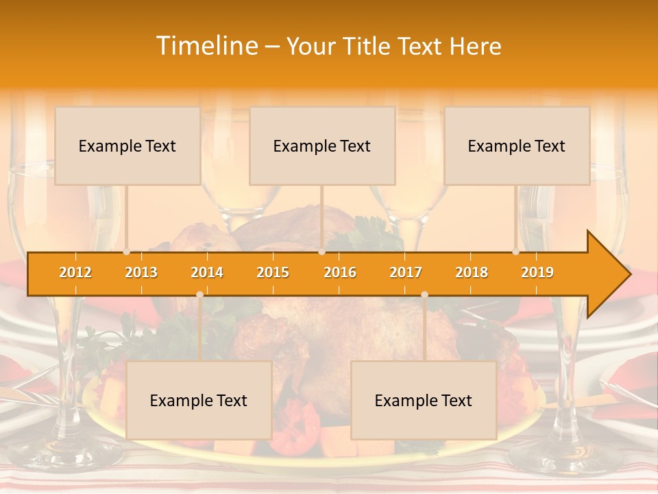 Barbecue Thanksgiving Roast PowerPoint Template