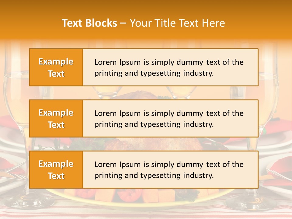Barbecue Thanksgiving Roast PowerPoint Template