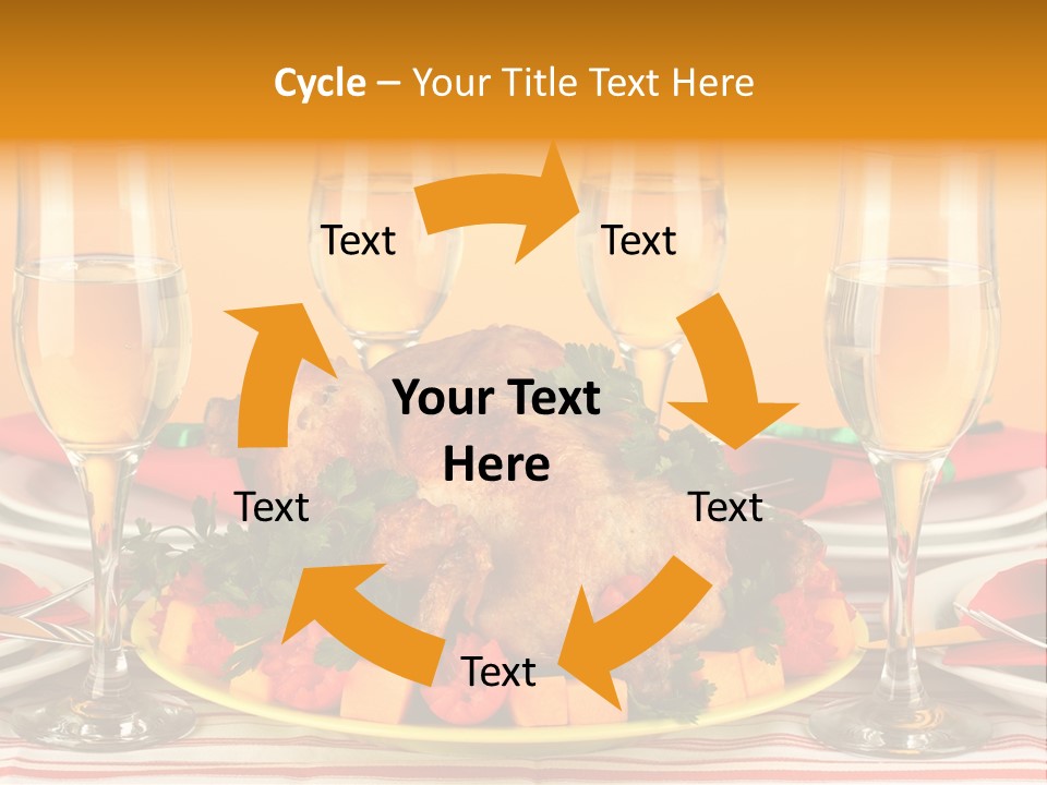 Barbecue Thanksgiving Roast PowerPoint Template