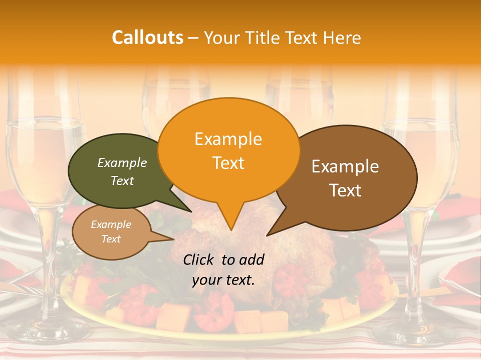 Barbecue Thanksgiving Roast PowerPoint Template