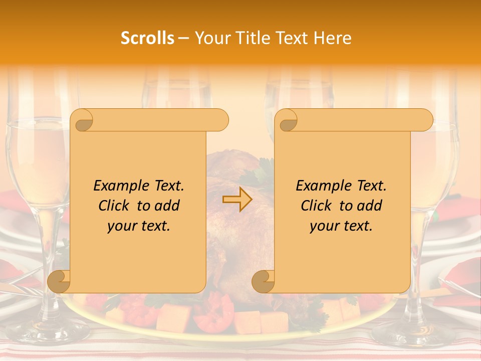 Barbecue Thanksgiving Roast PowerPoint Template