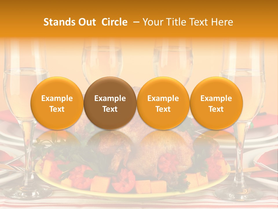 Barbecue Thanksgiving Roast PowerPoint Template