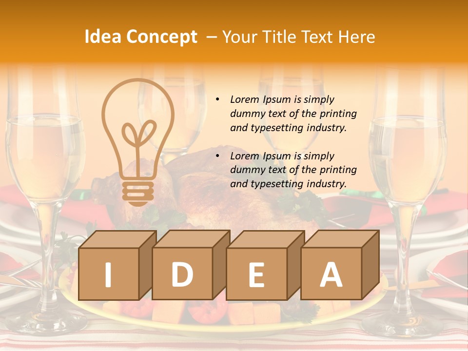 Barbecue Thanksgiving Roast PowerPoint Template