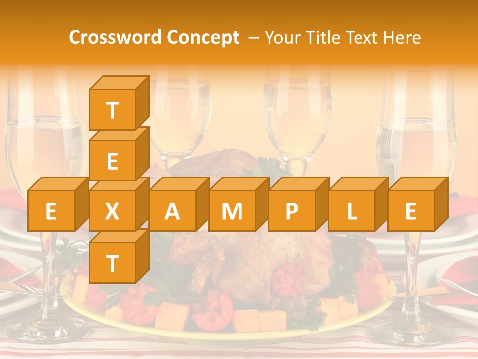 Barbecue Thanksgiving Roast PowerPoint Template