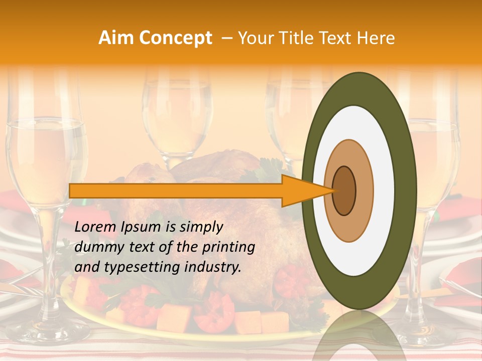 Barbecue Thanksgiving Roast PowerPoint Template