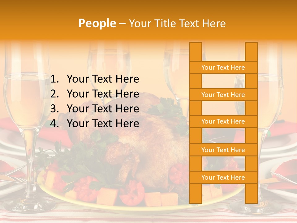 Barbecue Thanksgiving Roast PowerPoint Template