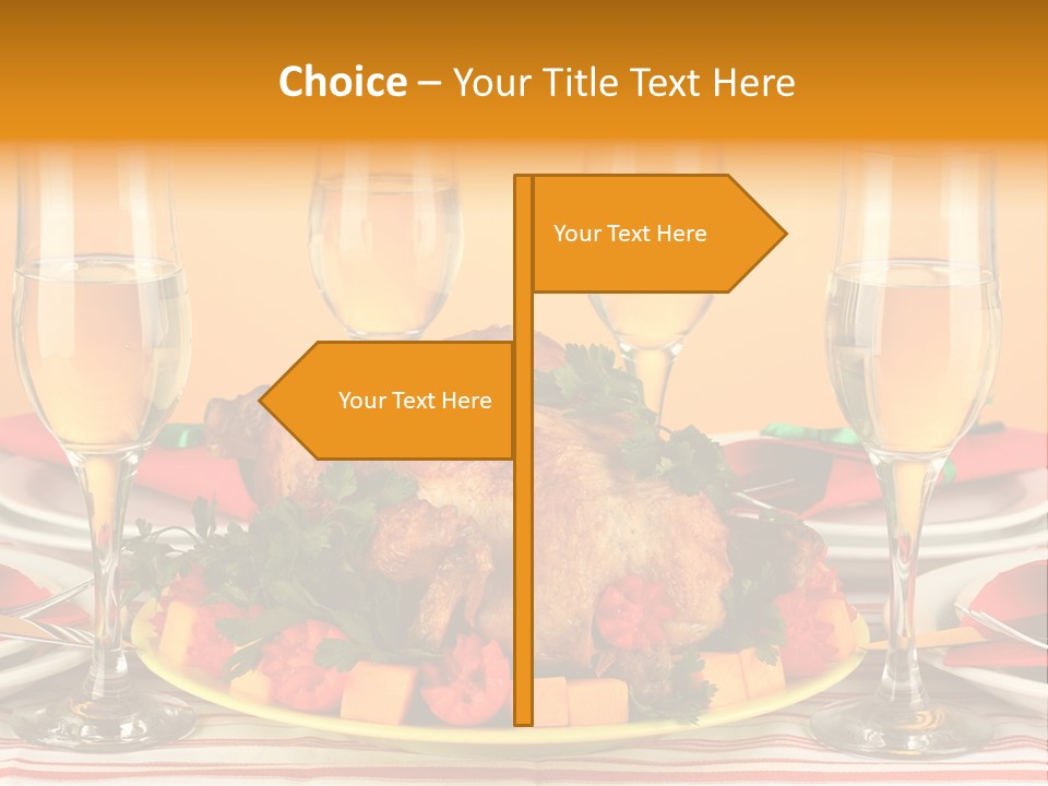Barbecue Thanksgiving Roast PowerPoint Template