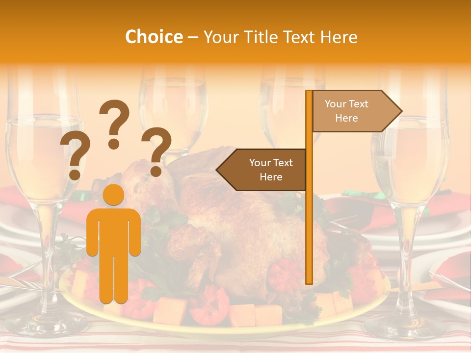 Barbecue Thanksgiving Roast PowerPoint Template