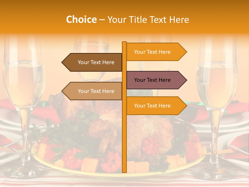 Barbecue Thanksgiving Roast PowerPoint Template