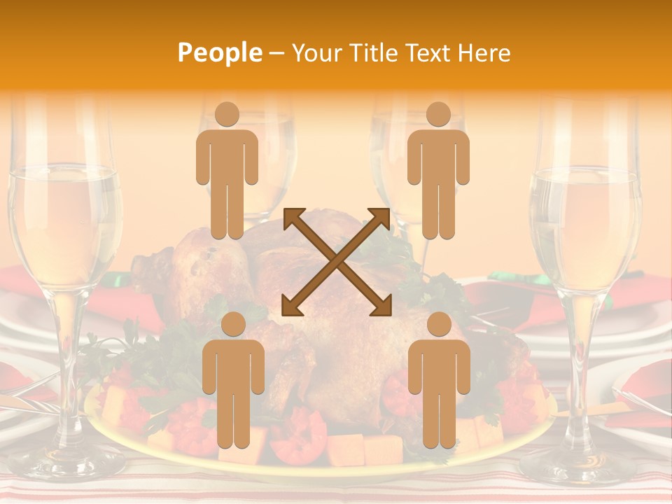 Barbecue Thanksgiving Roast PowerPoint Template