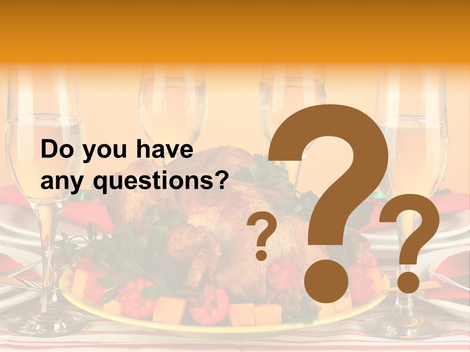 Barbecue Thanksgiving Roast PowerPoint Template
