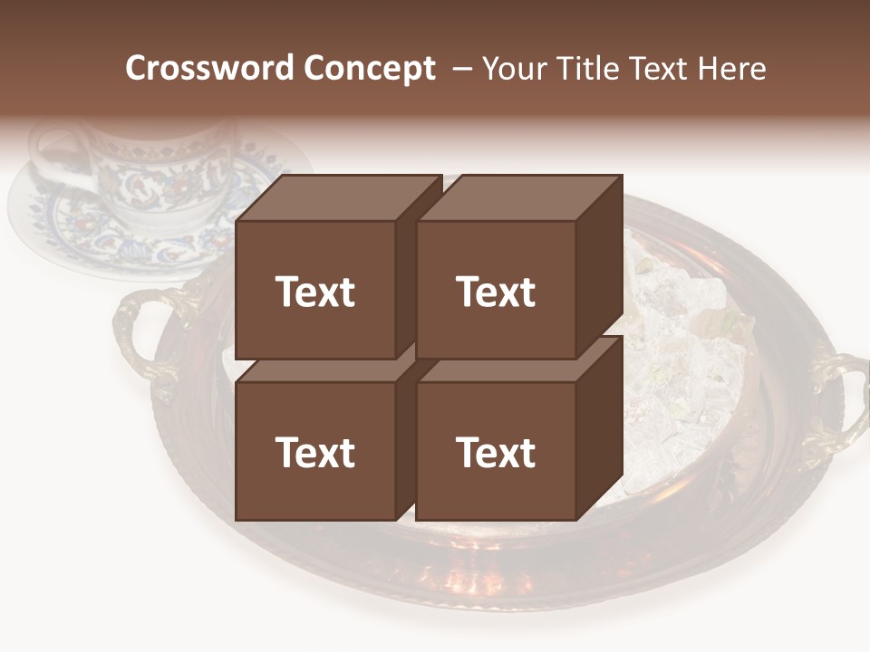 Tatl Kahve Ceviz PowerPoint Template