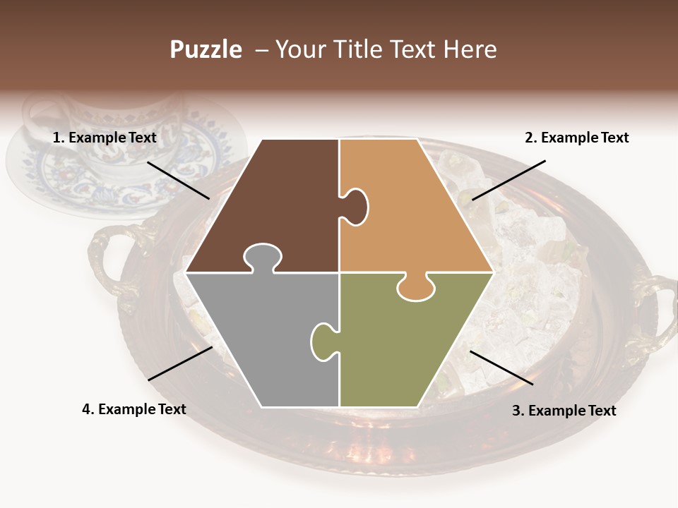 Tatl Kahve Ceviz PowerPoint Template