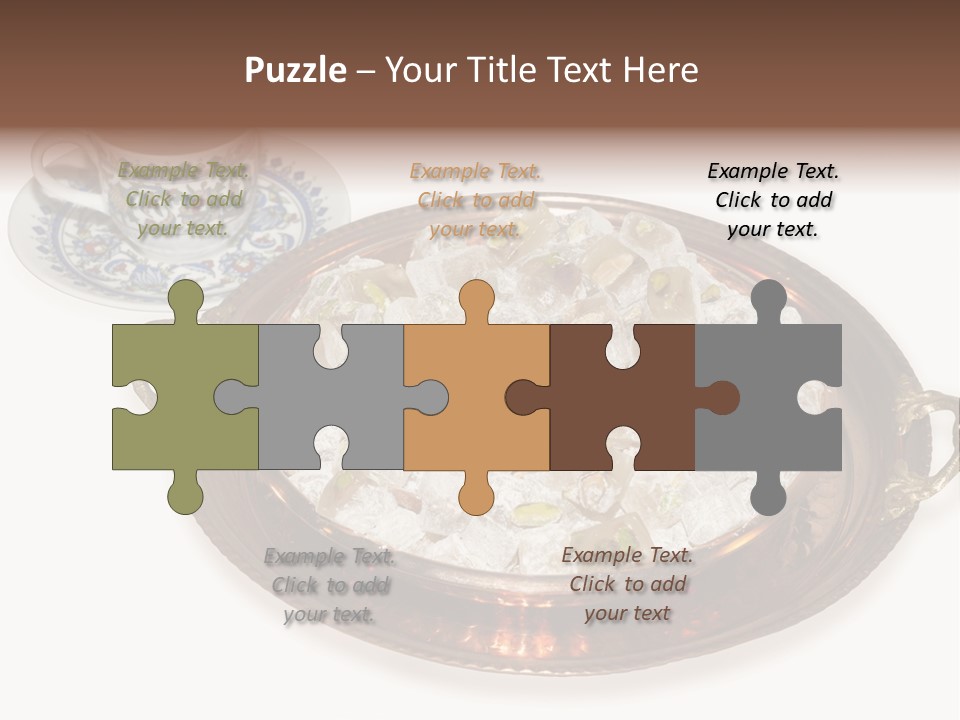 Tatl Kahve Ceviz PowerPoint Template