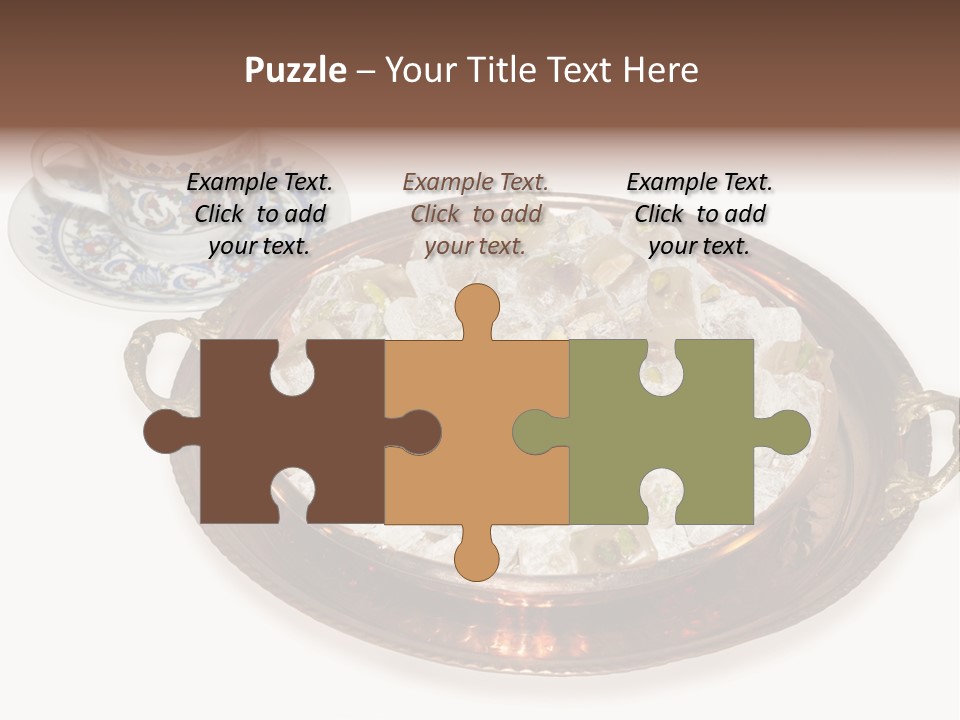 Tatl Kahve Ceviz PowerPoint Template