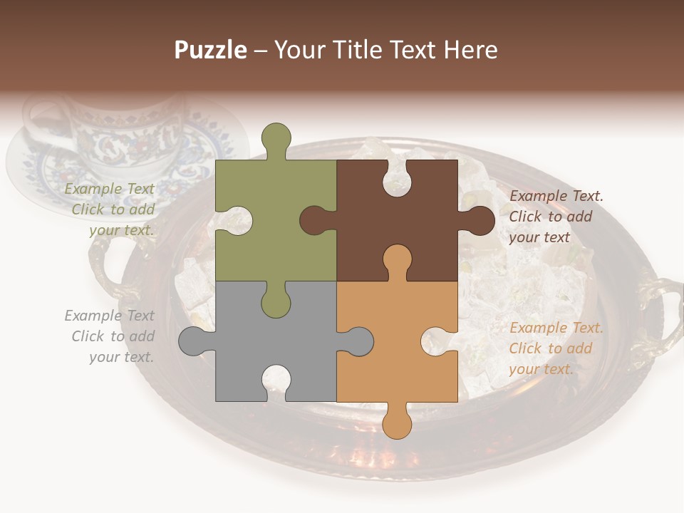 Tatl Kahve Ceviz PowerPoint Template