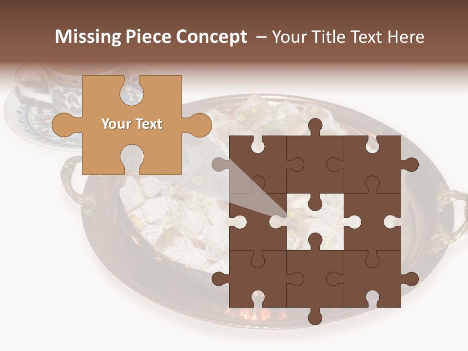 Tatl Kahve Ceviz PowerPoint Template