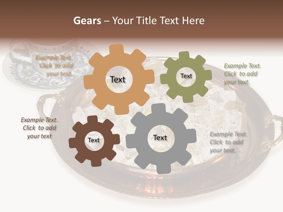 Tatl Kahve Ceviz PowerPoint Template