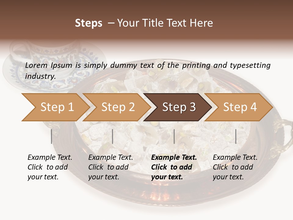 Tatl Kahve Ceviz PowerPoint Template