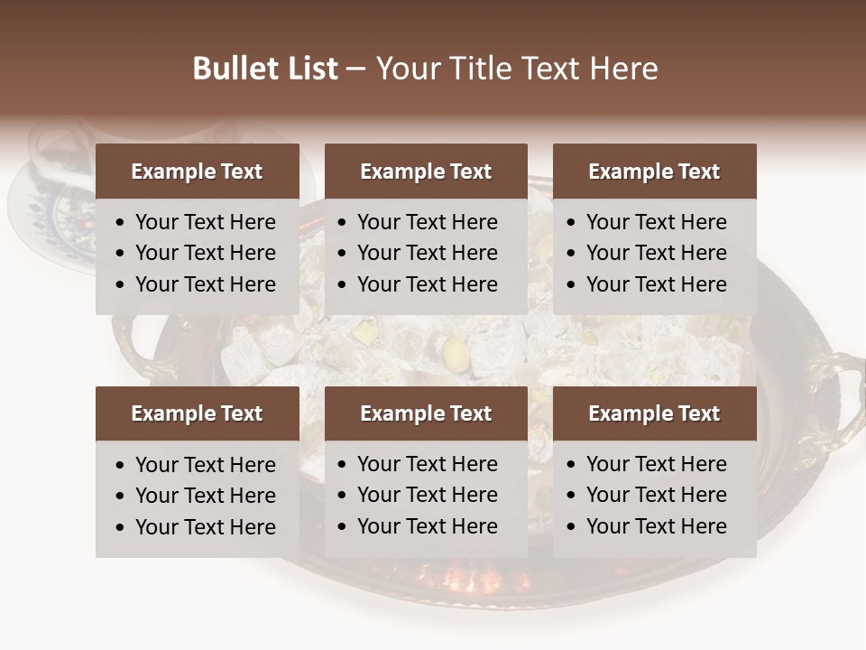 Tatl Kahve Ceviz PowerPoint Template