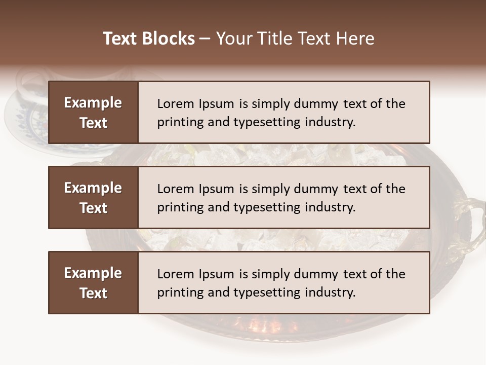 Tatl Kahve Ceviz PowerPoint Template