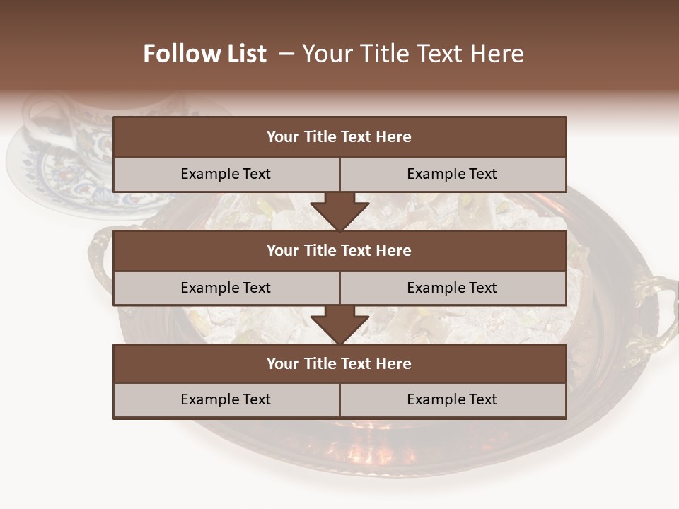 Tatl Kahve Ceviz PowerPoint Template