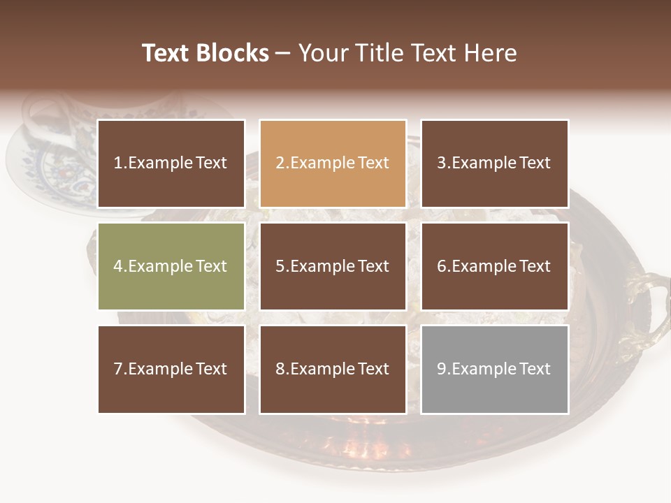 Tatl Kahve Ceviz PowerPoint Template