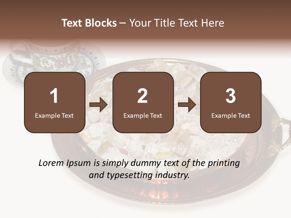 Tatl Kahve Ceviz PowerPoint Template