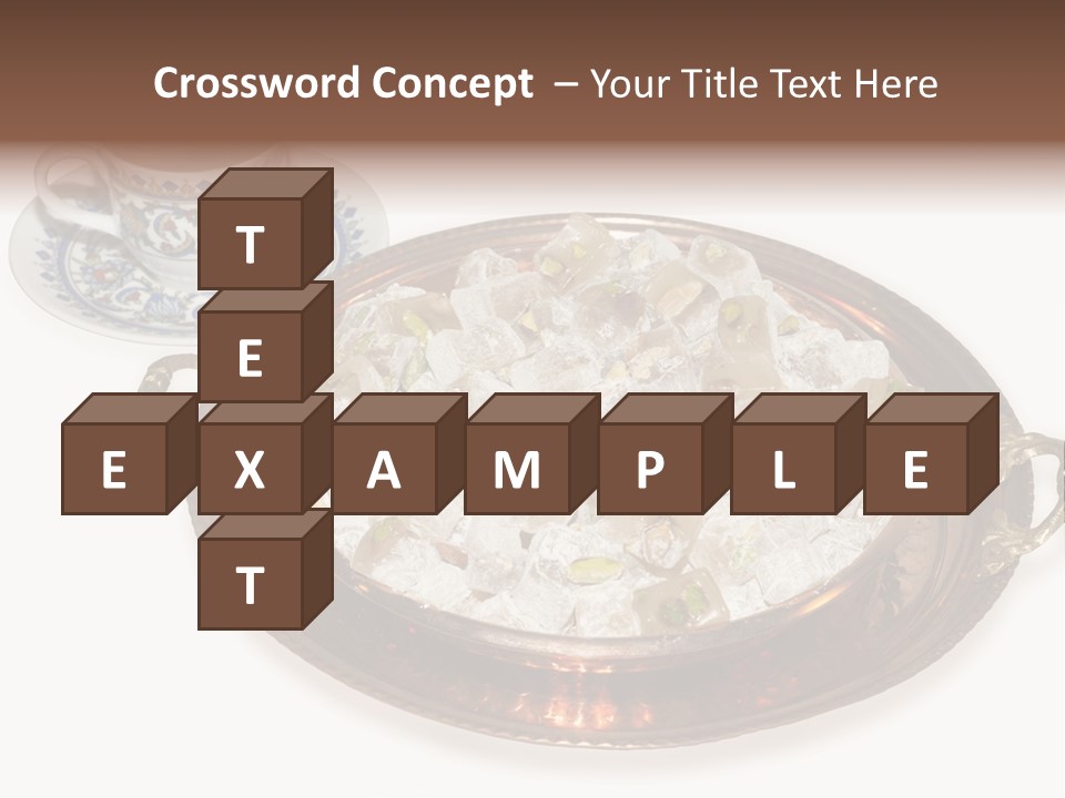 Tatl Kahve Ceviz PowerPoint Template
