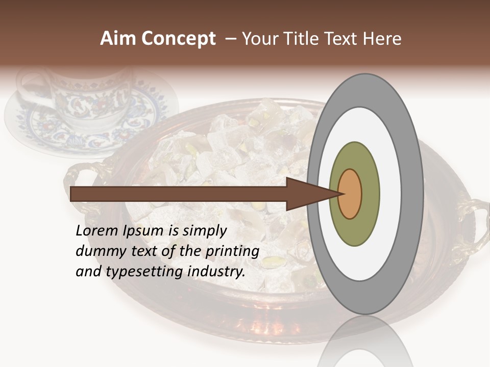 Tatl Kahve Ceviz PowerPoint Template