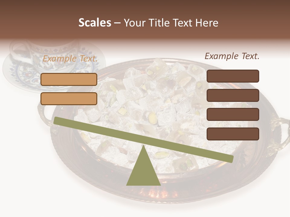 Tatl Kahve Ceviz PowerPoint Template
